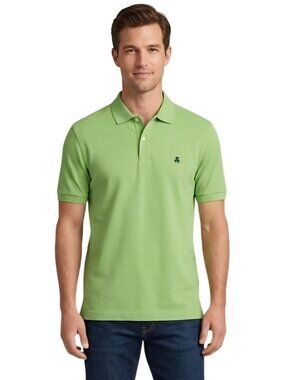 Brooks Brothers NWT Green Performance Polo Shirt Slim Fit Size M